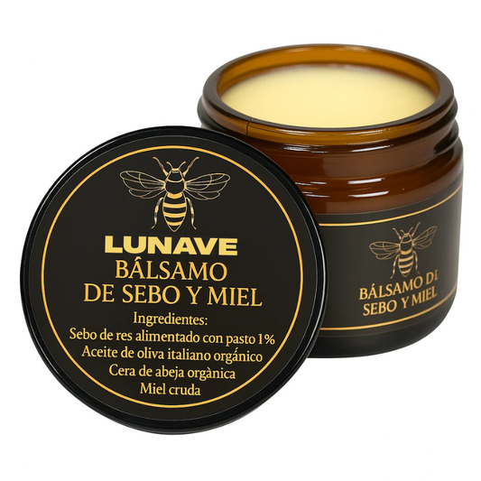 Lunave - Bálsamo de sebo de res y miel